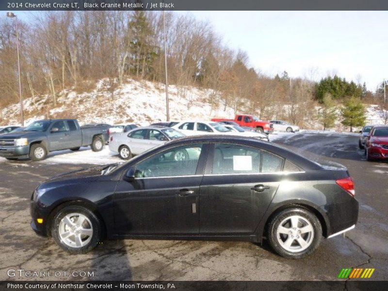 Black Granite Metallic / Jet Black 2014 Chevrolet Cruze LT