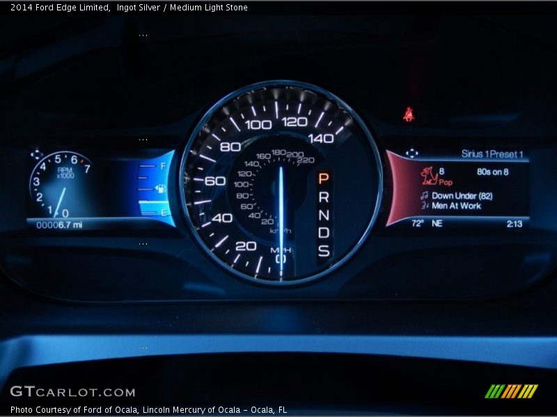 Ingot Silver / Medium Light Stone 2014 Ford Edge Limited
