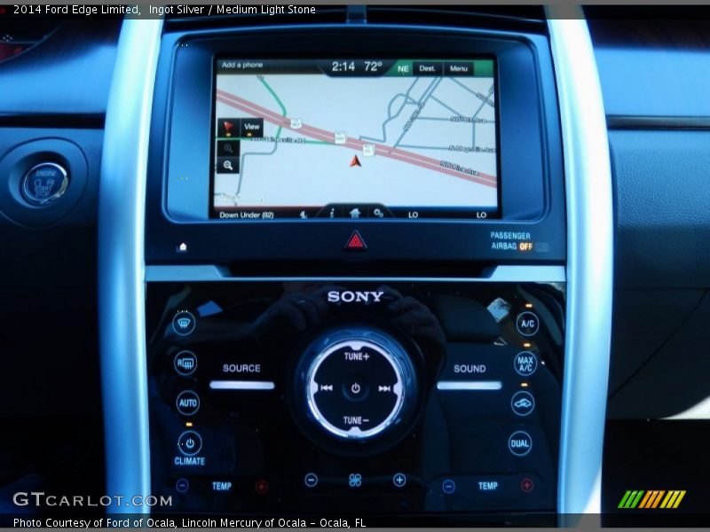 Ingot Silver / Medium Light Stone 2014 Ford Edge Limited