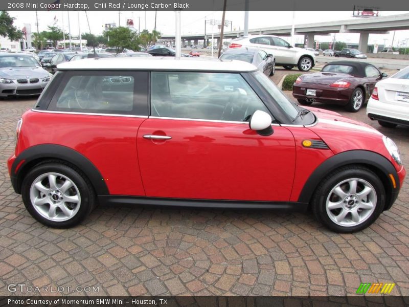 Chili Red / Lounge Carbon Black 2008 Mini Cooper Hardtop