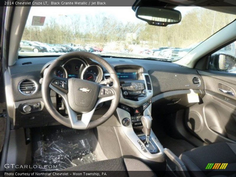 Black Granite Metallic / Jet Black 2014 Chevrolet Cruze LT