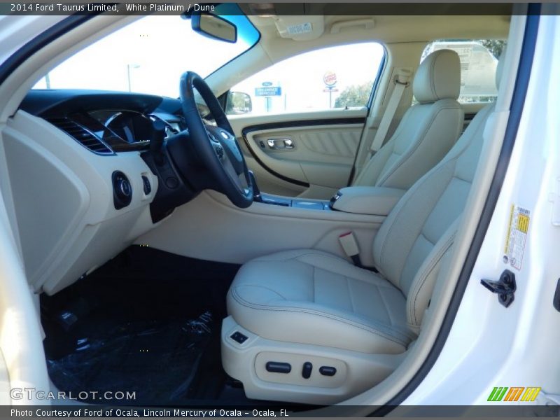 White Platinum / Dune 2014 Ford Taurus Limited