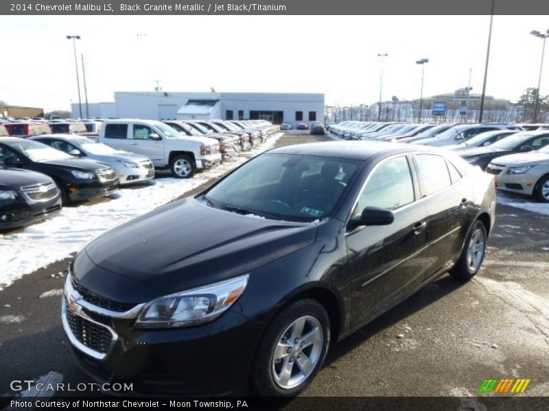 Black Granite Metallic / Jet Black/Titanium 2014 Chevrolet Malibu LS