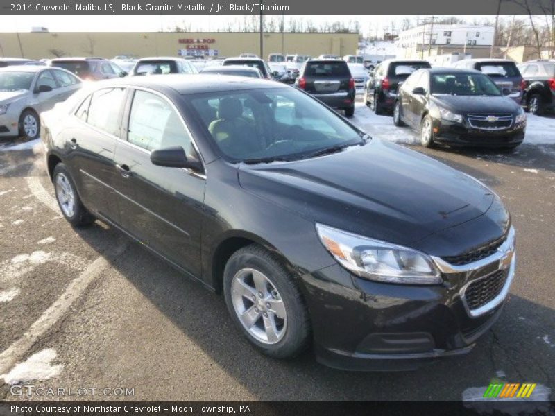 Black Granite Metallic / Jet Black/Titanium 2014 Chevrolet Malibu LS