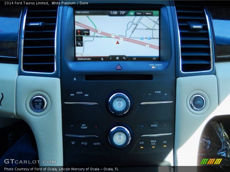 White Platinum / Dune 2014 Ford Taurus Limited
