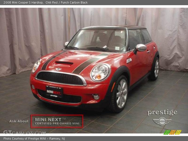 Chili Red / Punch Carbon Black 2008 Mini Cooper S Hardtop