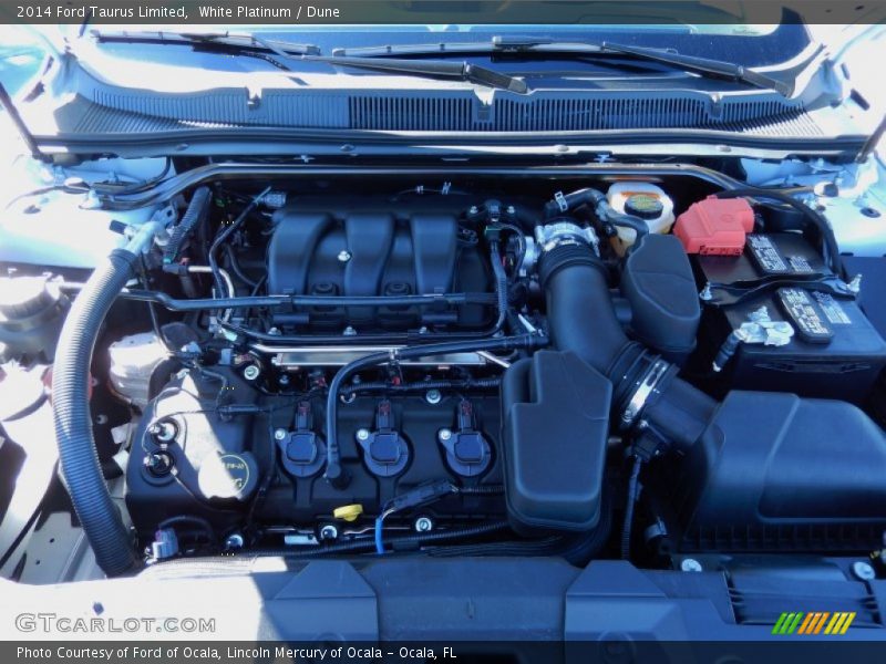 White Platinum / Dune 2014 Ford Taurus Limited