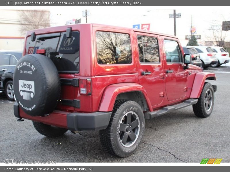 Deep Cherry Red Crystal Pearl / Black 2012 Jeep Wrangler Unlimited Sahara 4x4