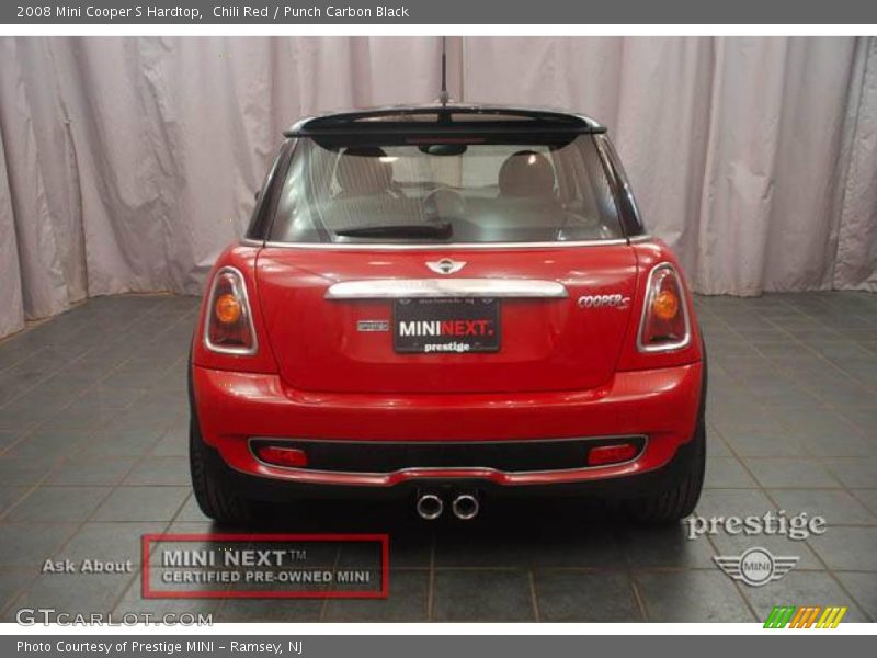 Chili Red / Punch Carbon Black 2008 Mini Cooper S Hardtop