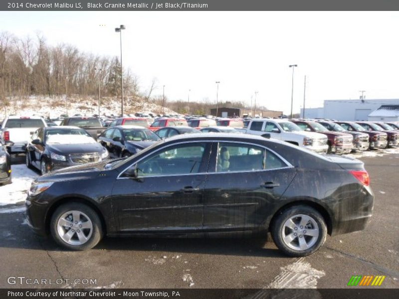 Black Granite Metallic / Jet Black/Titanium 2014 Chevrolet Malibu LS