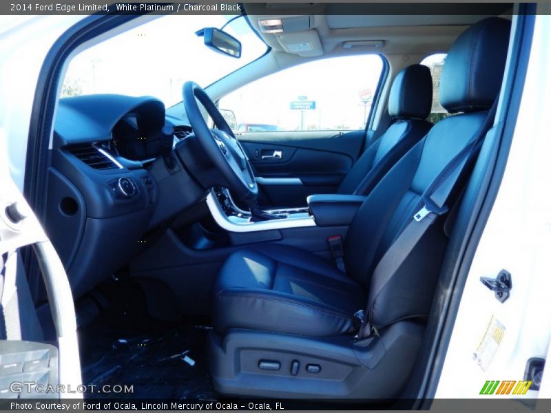 White Platinum / Charcoal Black 2014 Ford Edge Limited