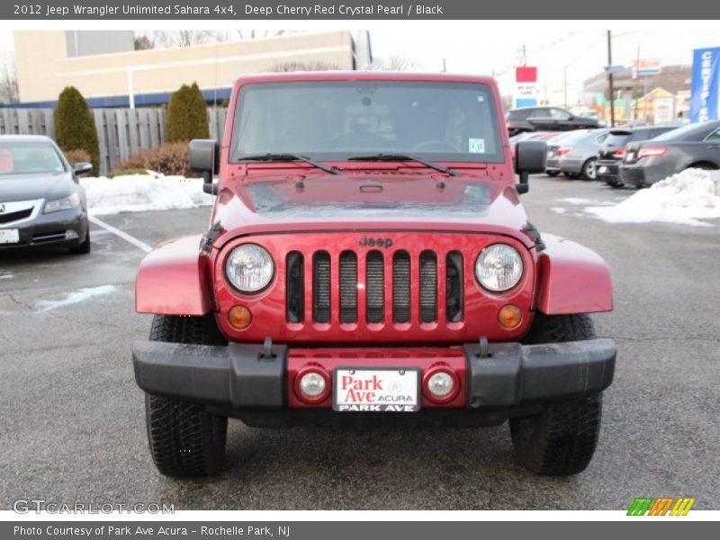 Deep Cherry Red Crystal Pearl / Black 2012 Jeep Wrangler Unlimited Sahara 4x4