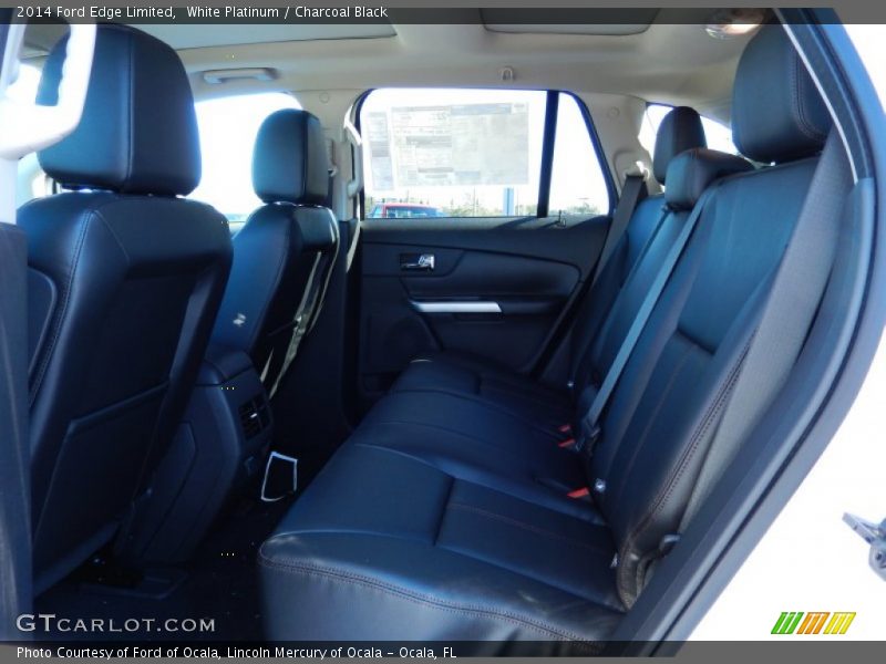 White Platinum / Charcoal Black 2014 Ford Edge Limited