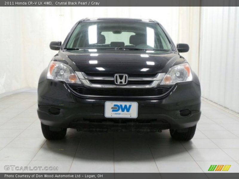 Crystal Black Pearl / Gray 2011 Honda CR-V LX 4WD