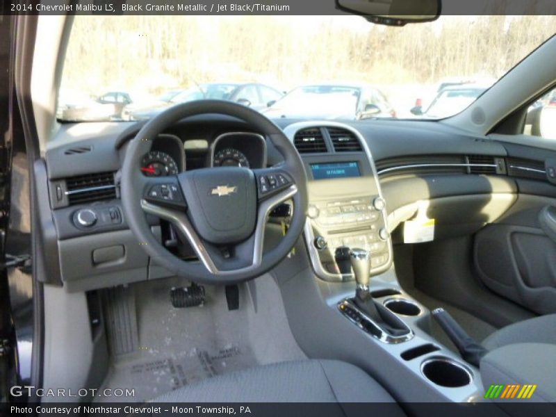 Black Granite Metallic / Jet Black/Titanium 2014 Chevrolet Malibu LS