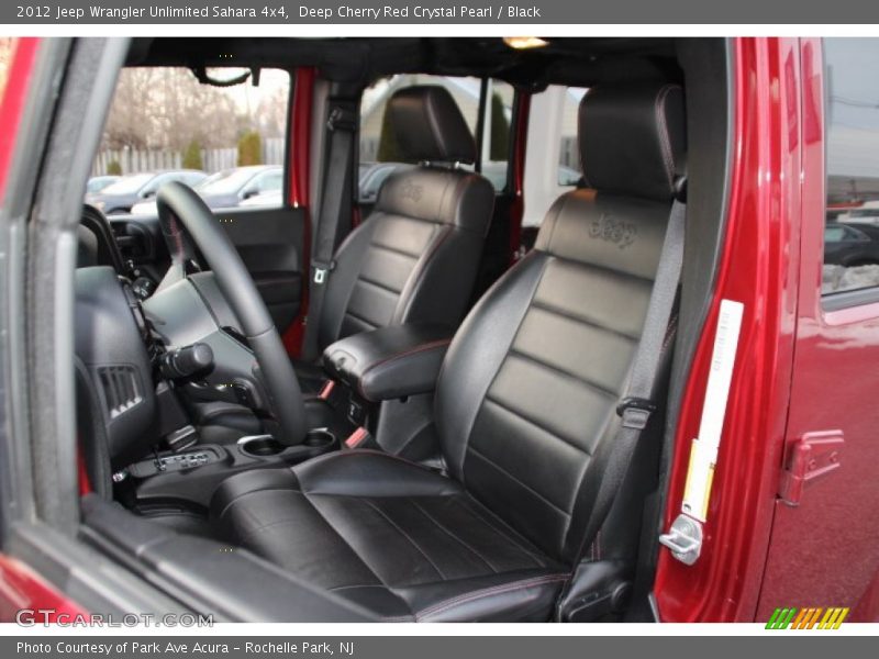 Deep Cherry Red Crystal Pearl / Black 2012 Jeep Wrangler Unlimited Sahara 4x4