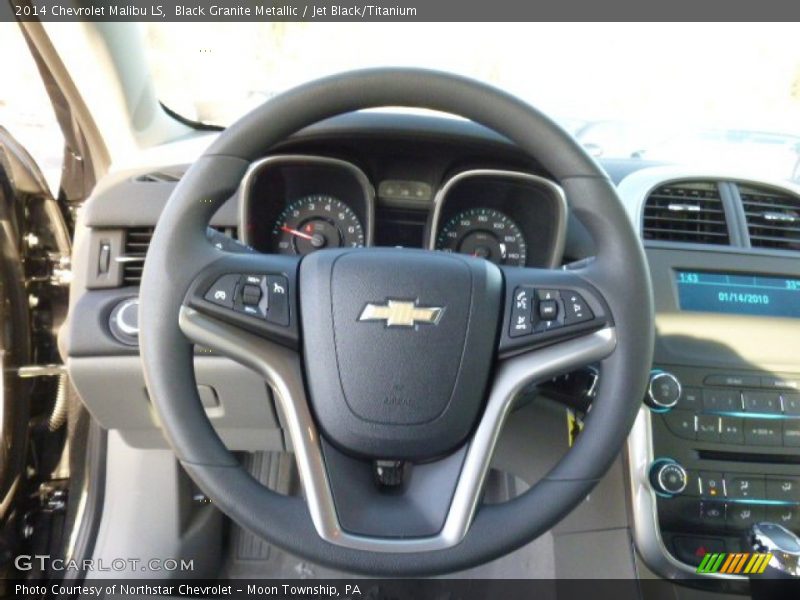 Black Granite Metallic / Jet Black/Titanium 2014 Chevrolet Malibu LS