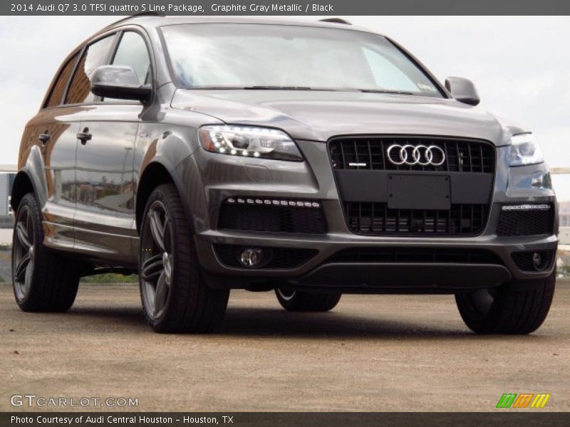 Graphite Gray Metallic / Black 2014 Audi Q7 3.0 TFSI quattro S Line Package