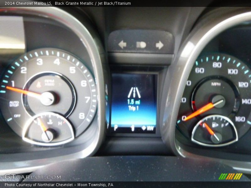 Black Granite Metallic / Jet Black/Titanium 2014 Chevrolet Malibu LS