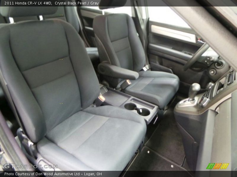 Crystal Black Pearl / Gray 2011 Honda CR-V LX 4WD