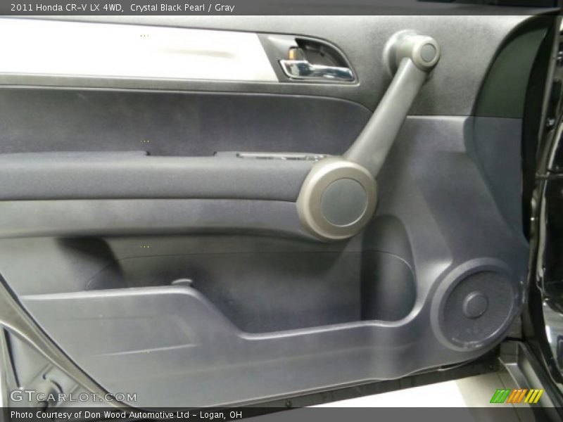 Crystal Black Pearl / Gray 2011 Honda CR-V LX 4WD