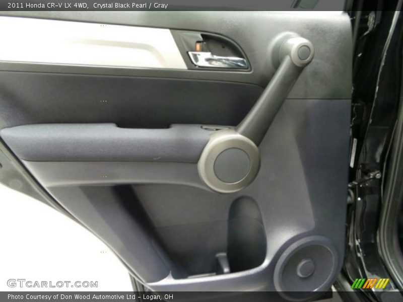 Crystal Black Pearl / Gray 2011 Honda CR-V LX 4WD