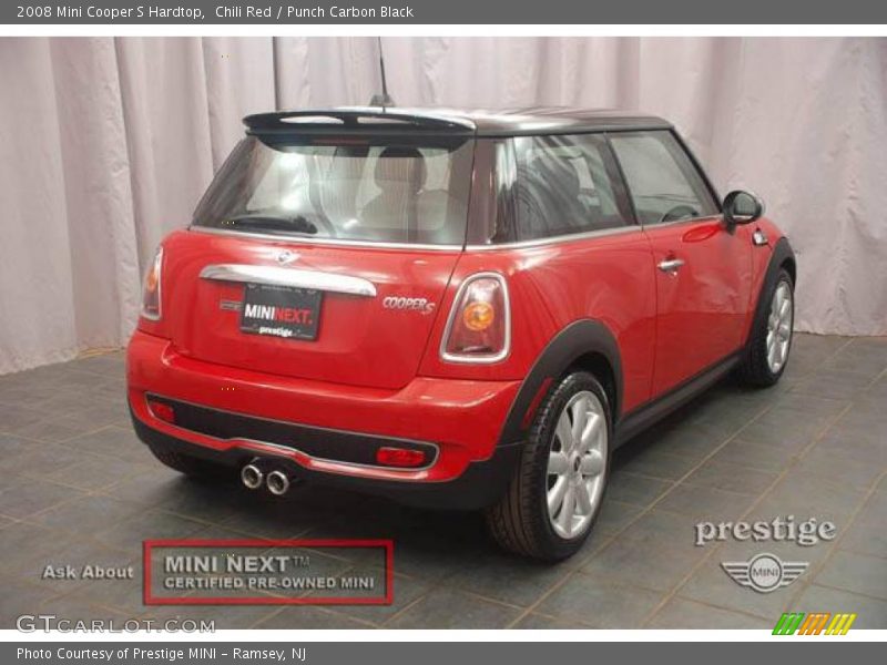 Chili Red / Punch Carbon Black 2008 Mini Cooper S Hardtop