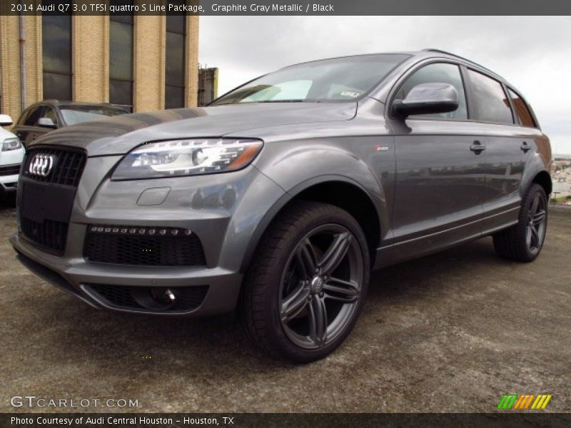 Graphite Gray Metallic / Black 2014 Audi Q7 3.0 TFSI quattro S Line Package