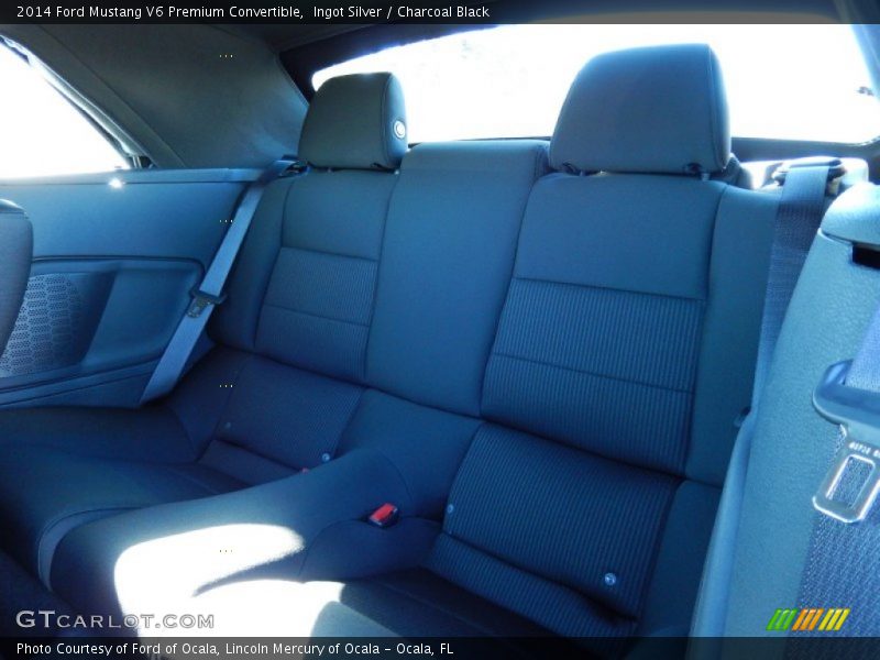 Ingot Silver / Charcoal Black 2014 Ford Mustang V6 Premium Convertible