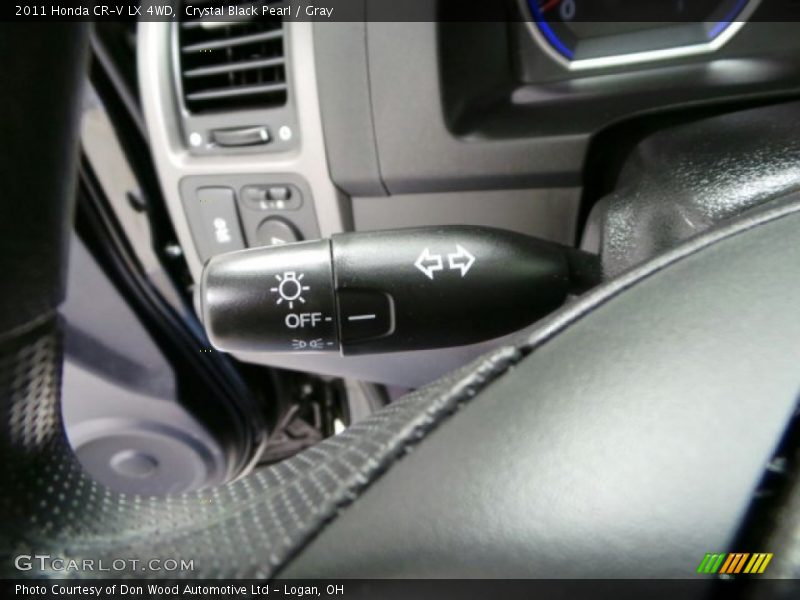 Crystal Black Pearl / Gray 2011 Honda CR-V LX 4WD