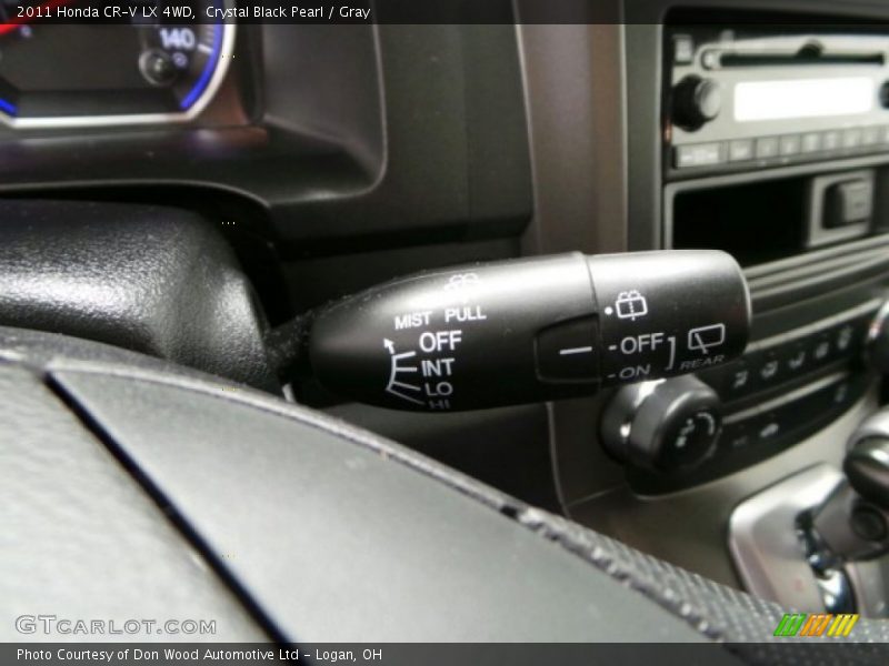 Crystal Black Pearl / Gray 2011 Honda CR-V LX 4WD