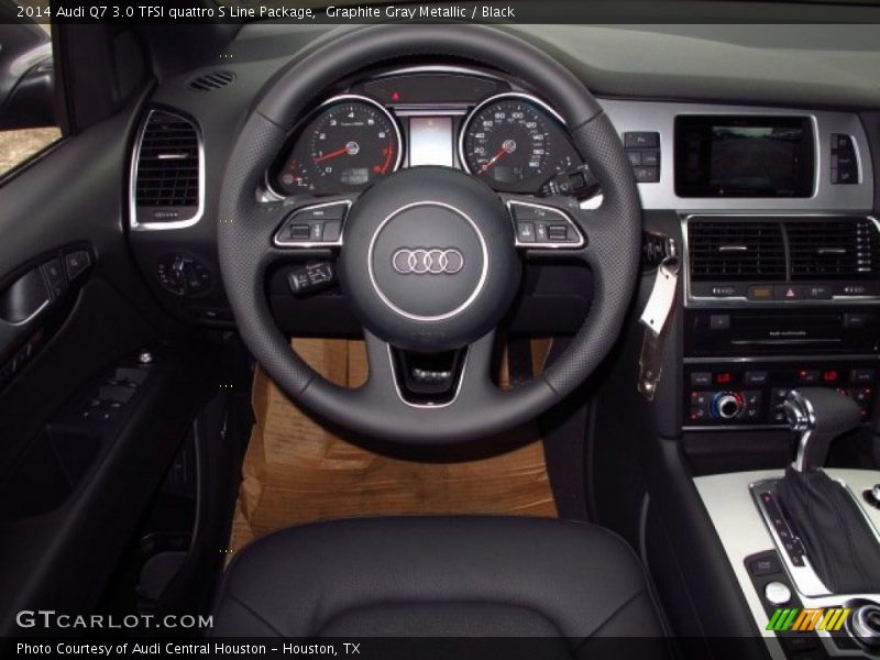 Graphite Gray Metallic / Black 2014 Audi Q7 3.0 TFSI quattro S Line Package