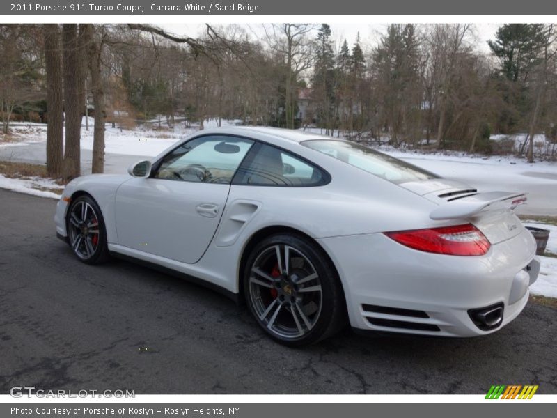 Carrara White / Sand Beige 2011 Porsche 911 Turbo Coupe