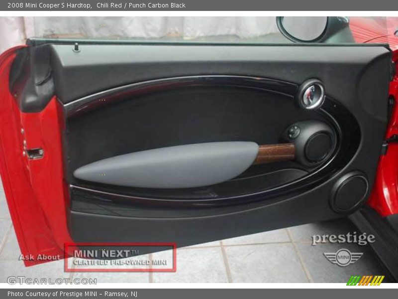 Chili Red / Punch Carbon Black 2008 Mini Cooper S Hardtop