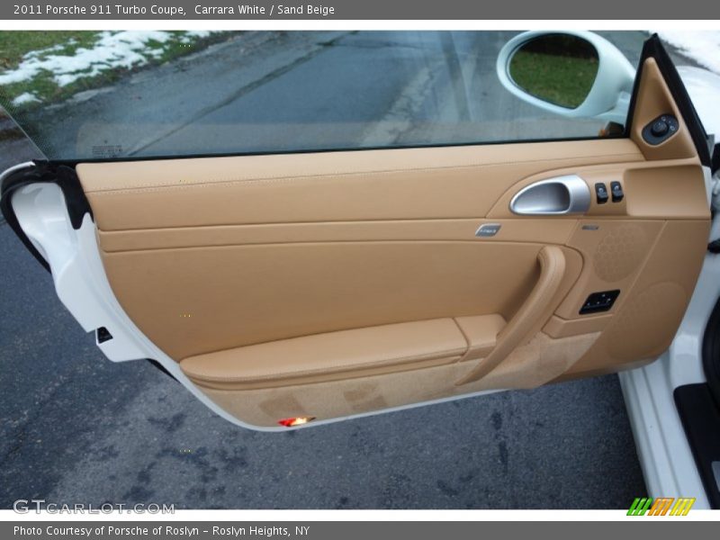 Carrara White / Sand Beige 2011 Porsche 911 Turbo Coupe