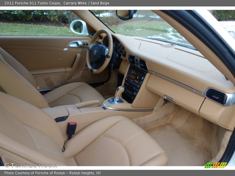 Carrara White / Sand Beige 2011 Porsche 911 Turbo Coupe