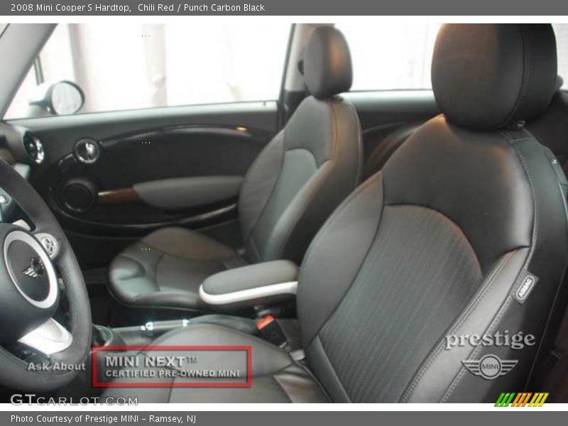 Chili Red / Punch Carbon Black 2008 Mini Cooper S Hardtop