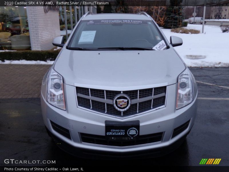 Radiant Silver / Ebony/Titanium 2010 Cadillac SRX 4 V6 AWD