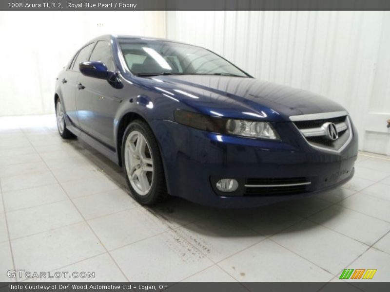 Royal Blue Pearl / Ebony 2008 Acura TL 3.2