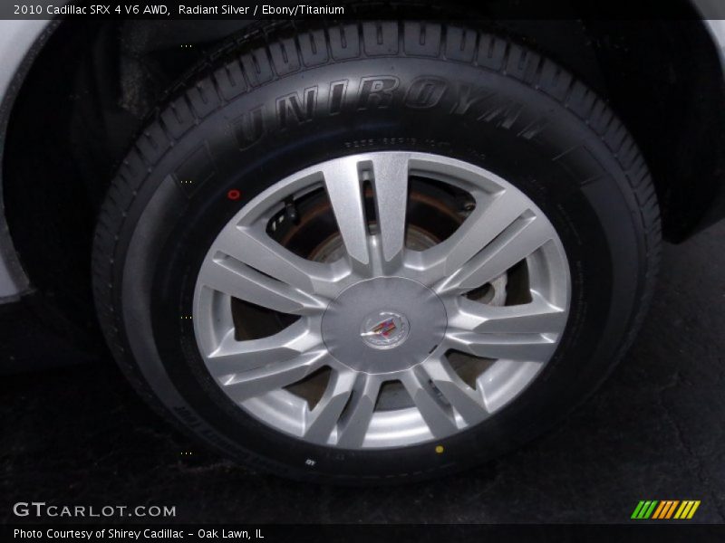 Radiant Silver / Ebony/Titanium 2010 Cadillac SRX 4 V6 AWD