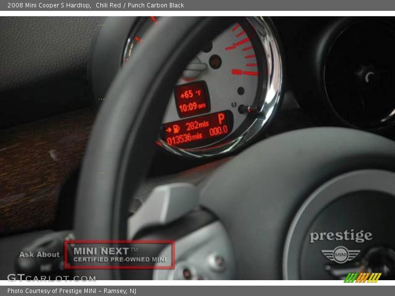 Chili Red / Punch Carbon Black 2008 Mini Cooper S Hardtop