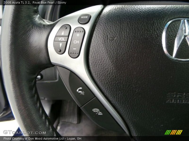 Royal Blue Pearl / Ebony 2008 Acura TL 3.2