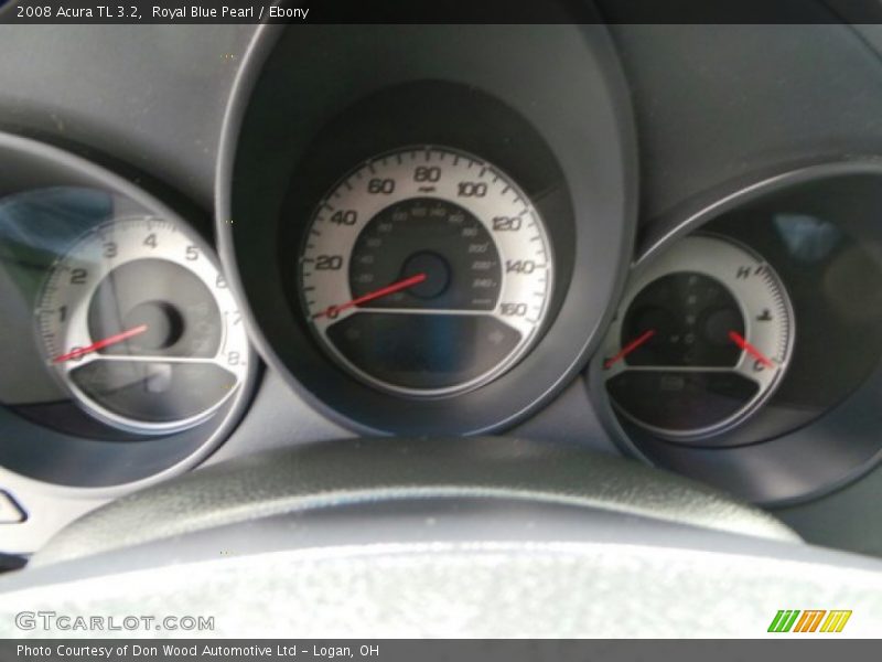 Royal Blue Pearl / Ebony 2008 Acura TL 3.2