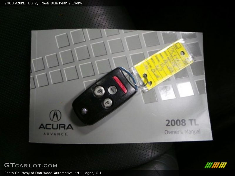 Royal Blue Pearl / Ebony 2008 Acura TL 3.2