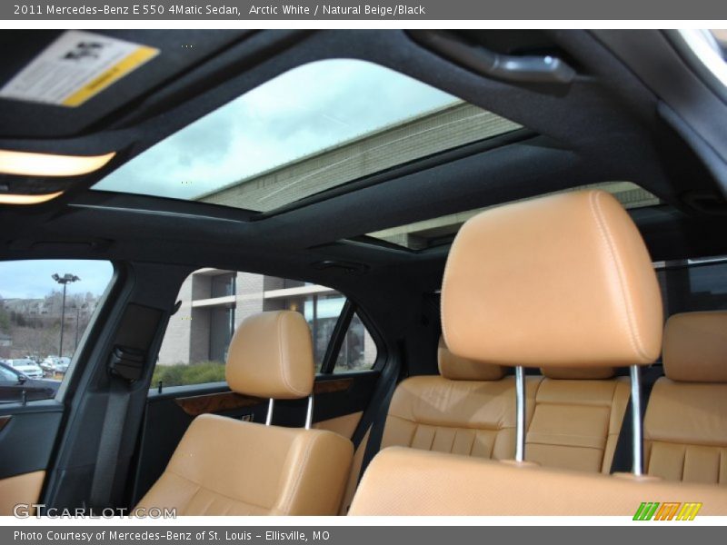 Arctic White / Natural Beige/Black 2011 Mercedes-Benz E 550 4Matic Sedan