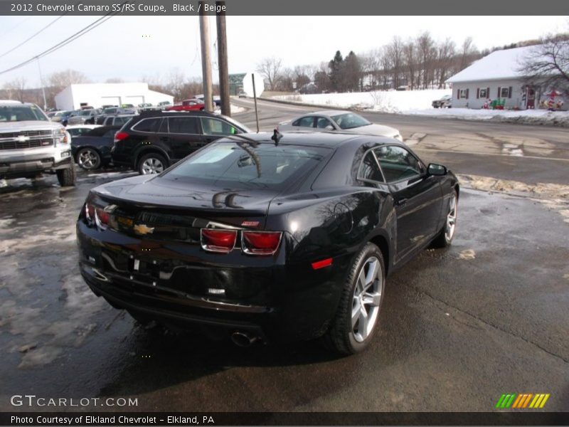 Black / Beige 2012 Chevrolet Camaro SS/RS Coupe
