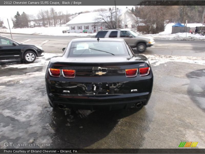 Black / Beige 2012 Chevrolet Camaro SS/RS Coupe