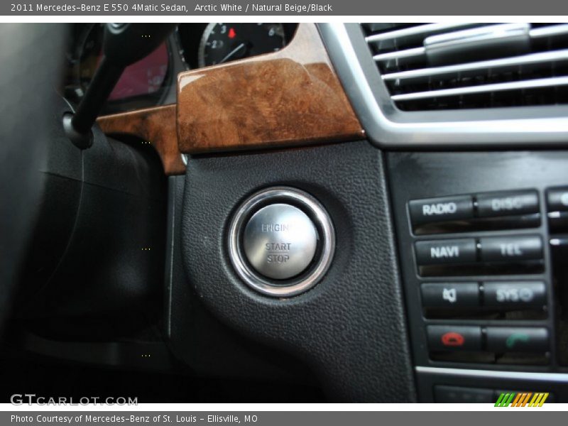Arctic White / Natural Beige/Black 2011 Mercedes-Benz E 550 4Matic Sedan