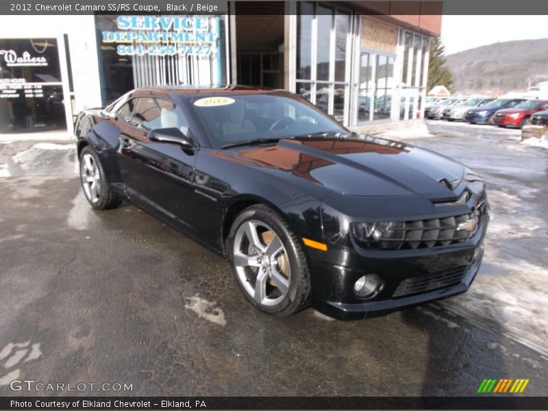 Black / Beige 2012 Chevrolet Camaro SS/RS Coupe