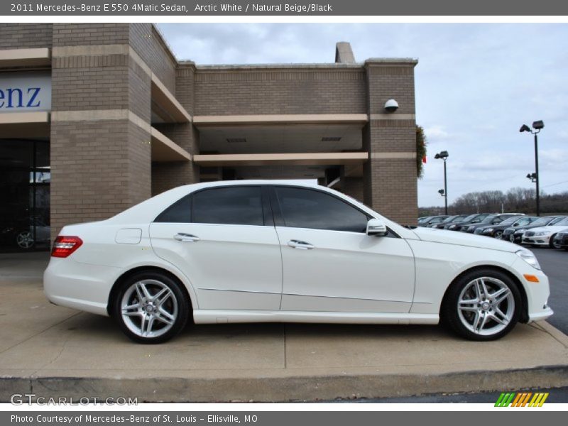 Arctic White / Natural Beige/Black 2011 Mercedes-Benz E 550 4Matic Sedan